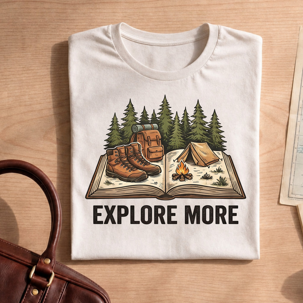 Explore More Camping Hiking Adventure Tee