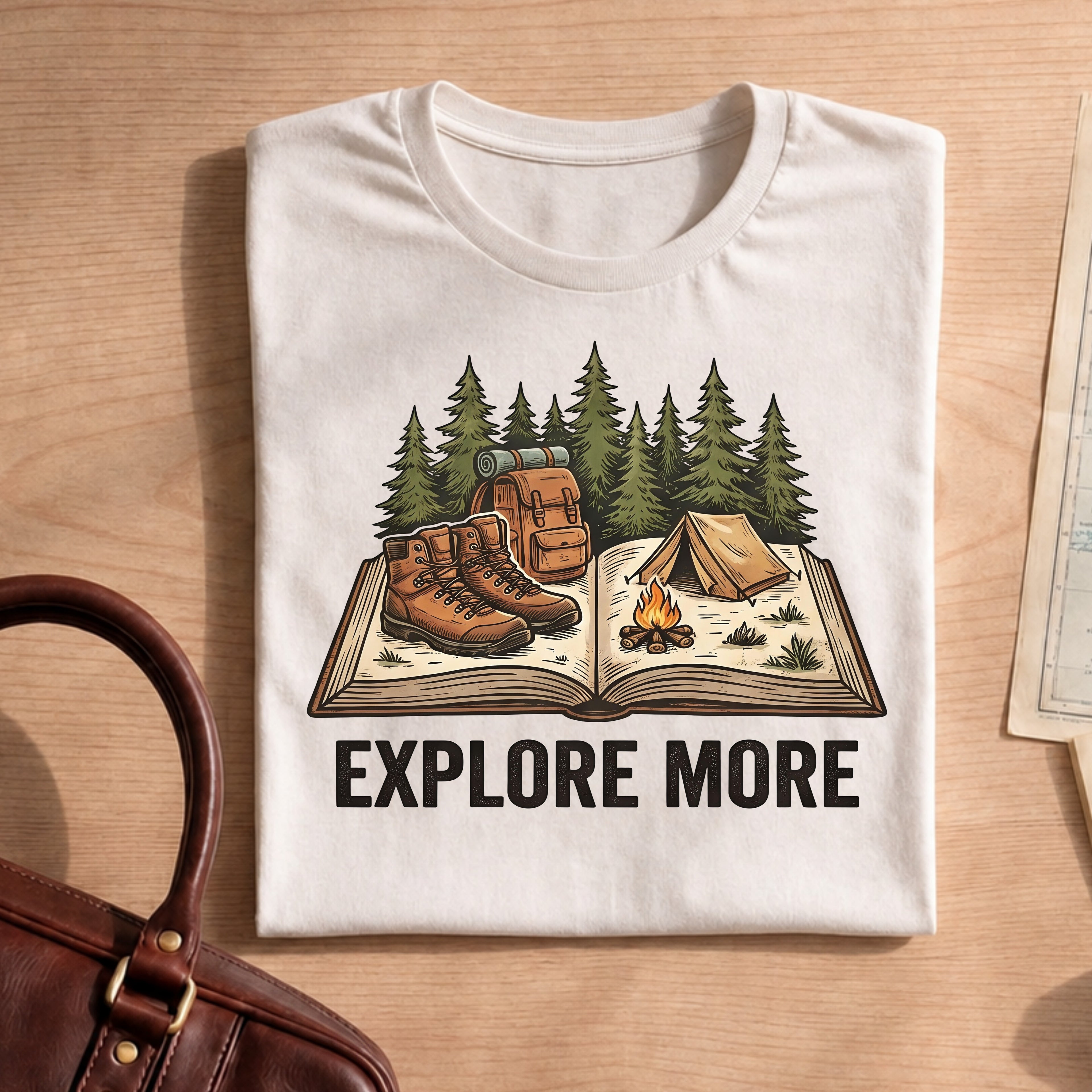 Explore More Camping Hiking Adventure Tee