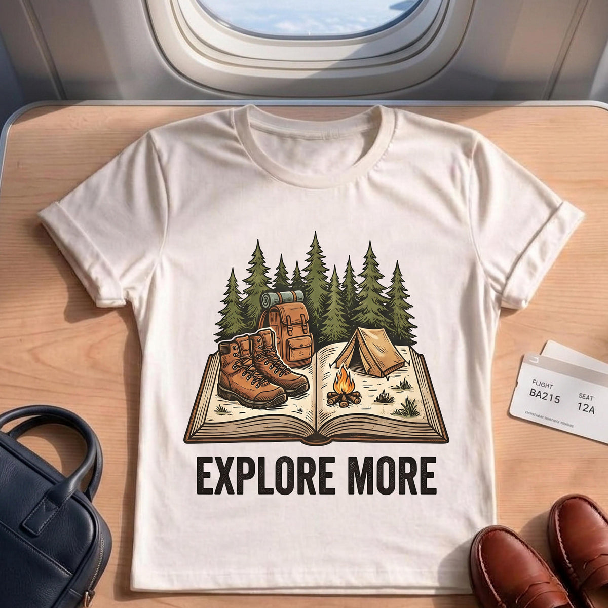 Explore More Camping Hiking Adventure Tee