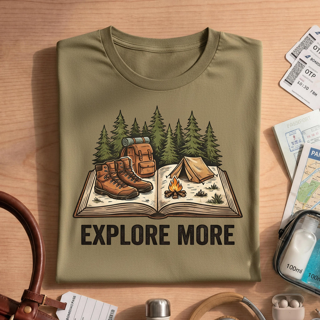 Explore More Camping Hiking Adventure Tee