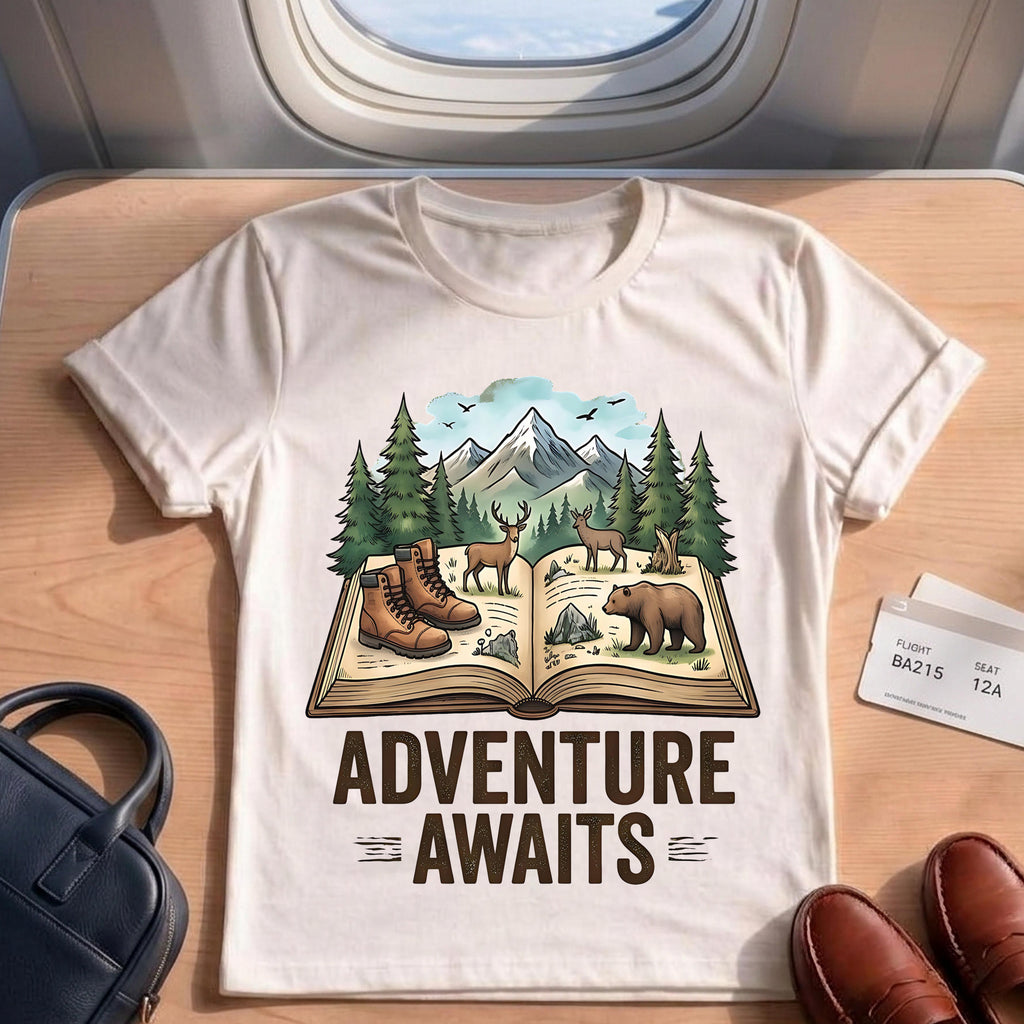 Adventure Awaits Nature Hiking Camping Shirt