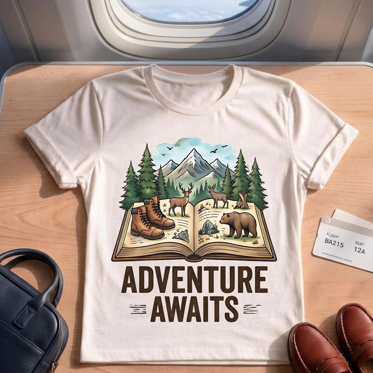 Adventure Awaits Nature Hiking Camping Shirt