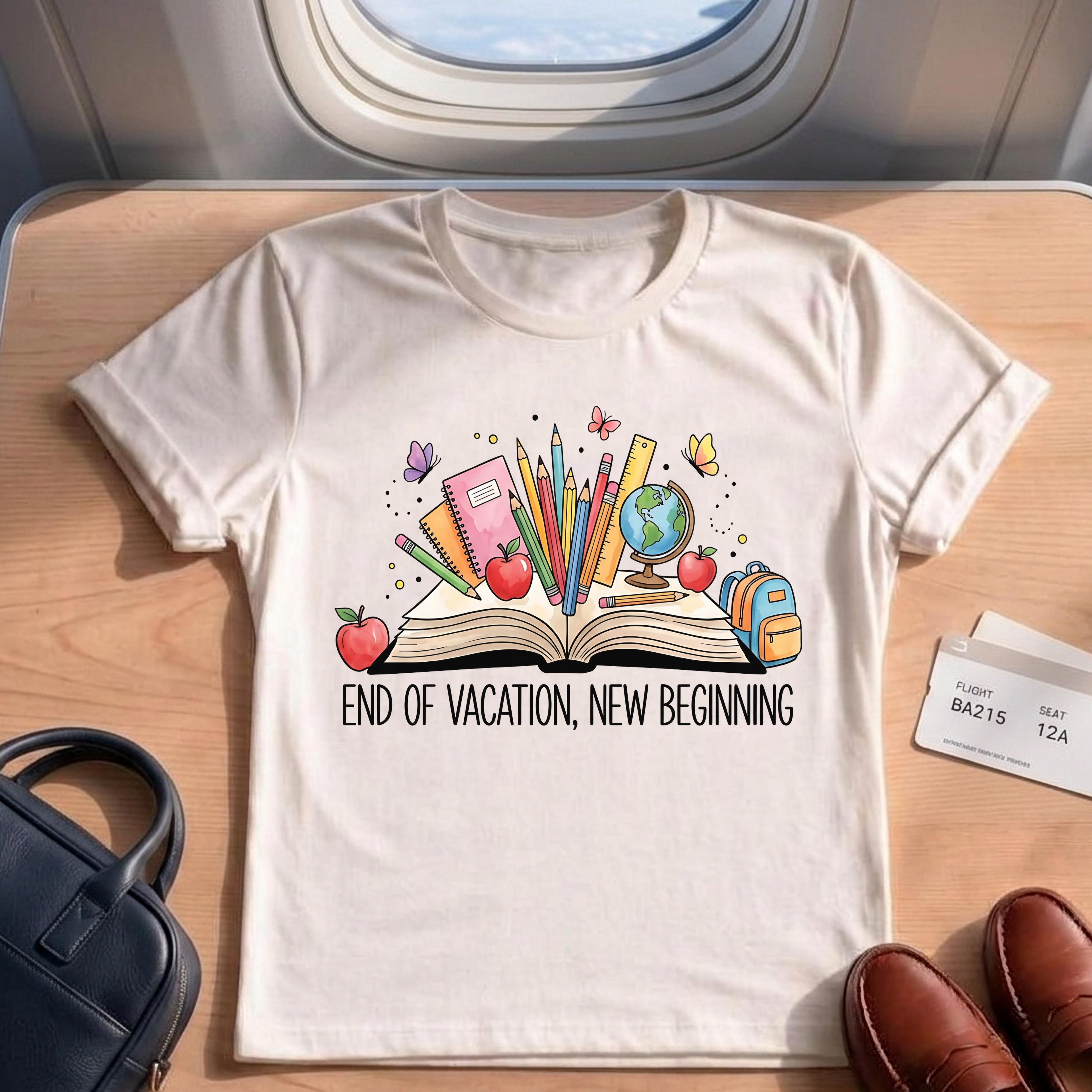 Back to School Teacher End of Vacation New Beginning T-Shirt