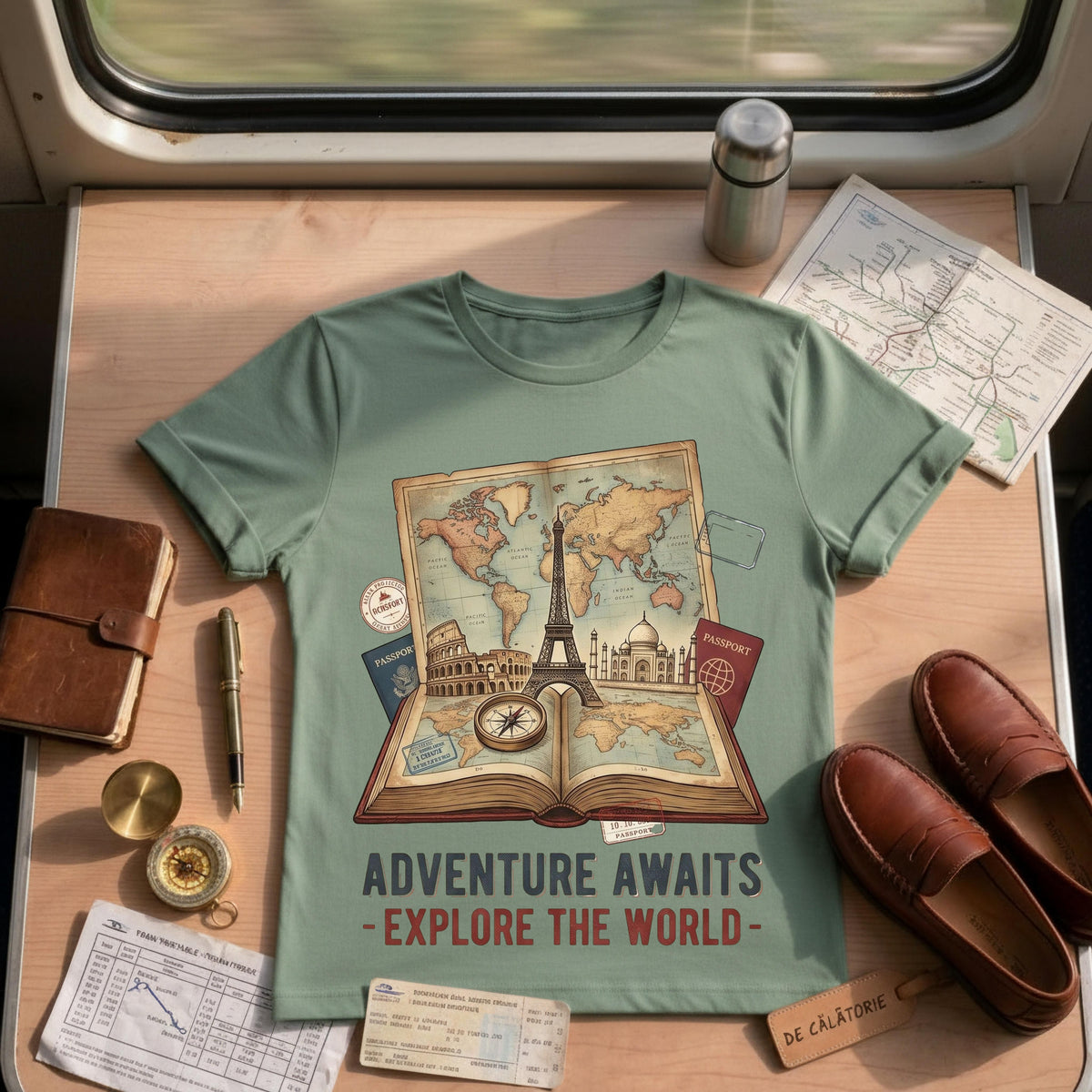 Adventure Awaits Explore The World Shirt