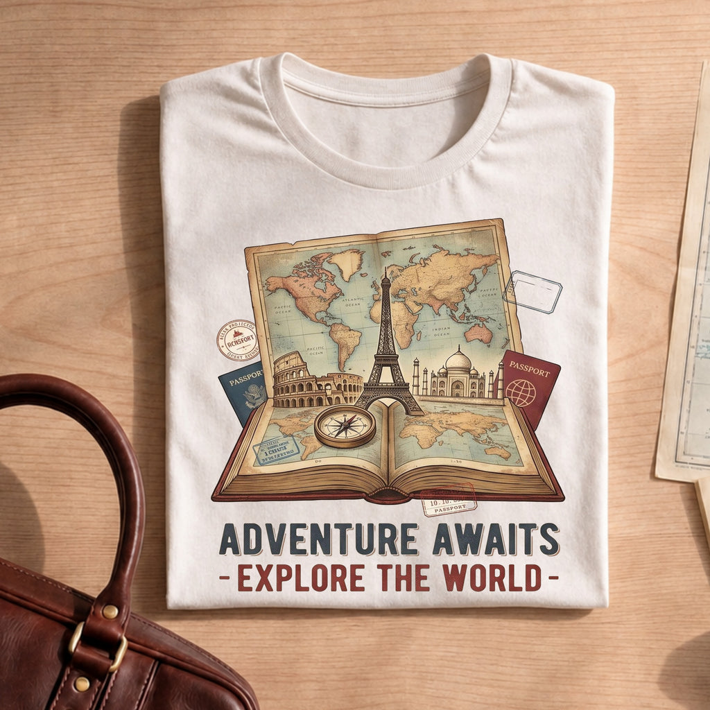 Adventure Awaits Explore The World Shirt