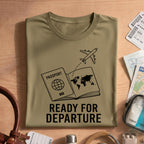 Ready for Departure Travel Passport Shirt