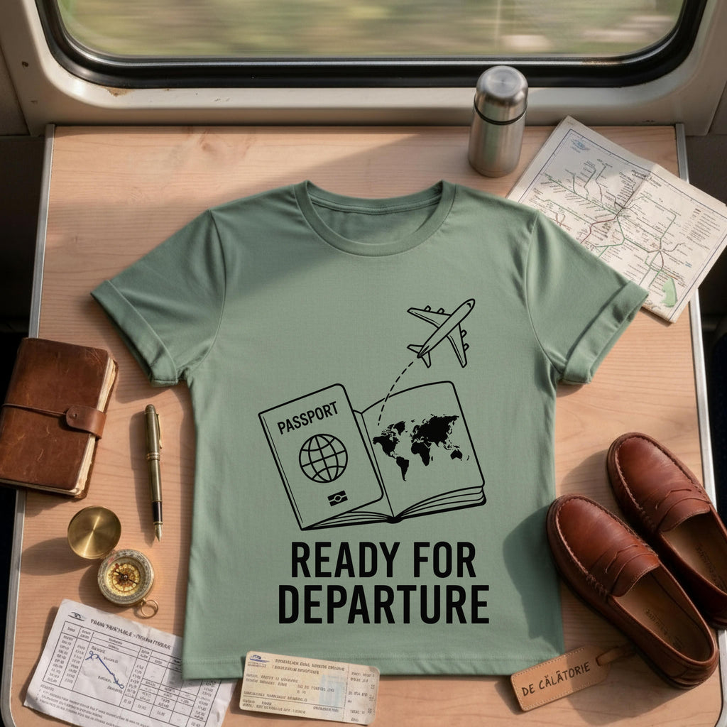 Ready for Departure Travel Passport Shirt