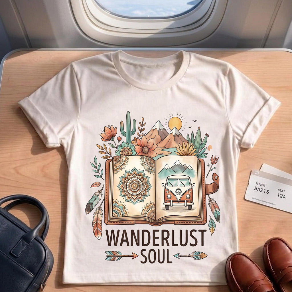 Boho Travel Vintage Camper Van Shirt