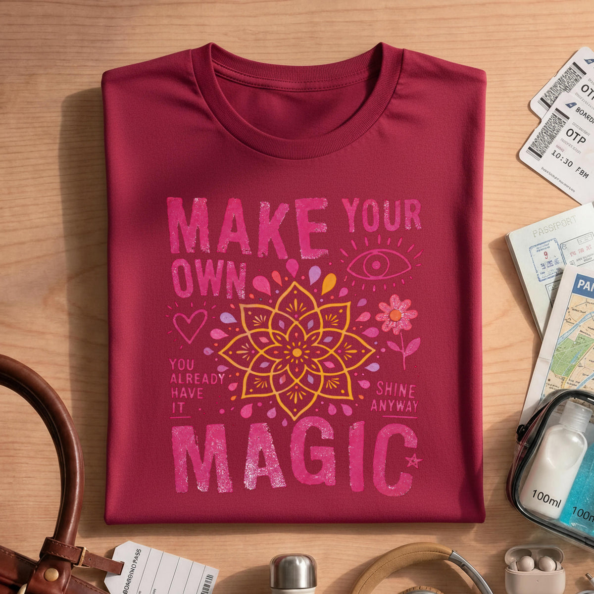 Boho Mandala Make Your Own Magic T-shirt