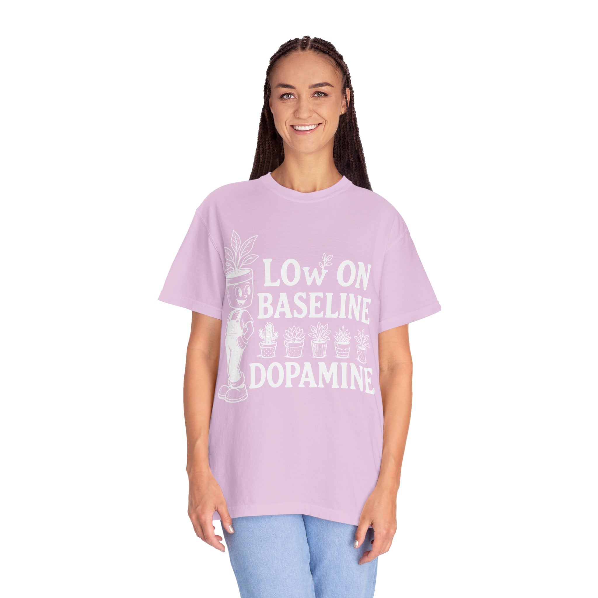 Low on baseline dopamine tee