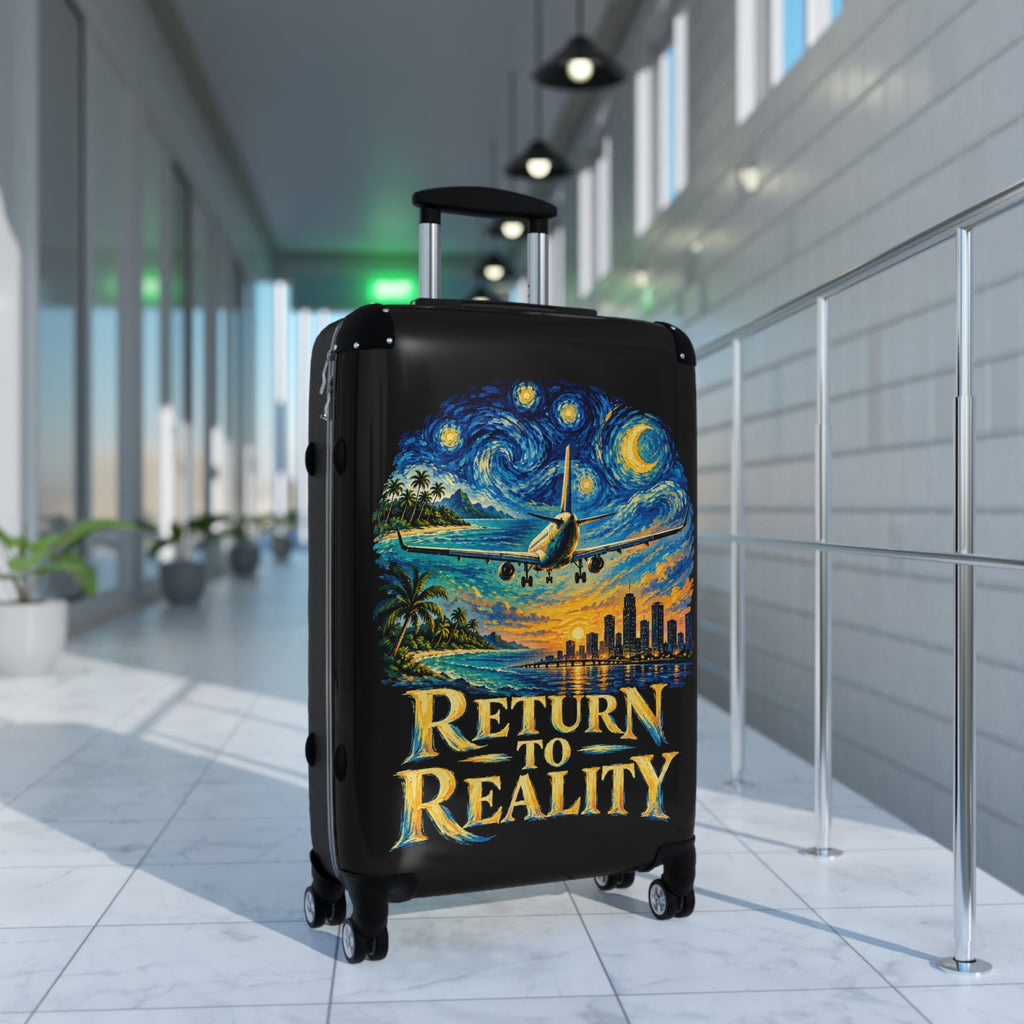 'Return to Reality' Travel Carry-On with Van Gogh Night Sky