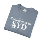Resting easy in SYD airport, Sydney, Australia tee
