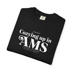 Cozying up in AMS airport, Amsterdam, Netherlands tee
