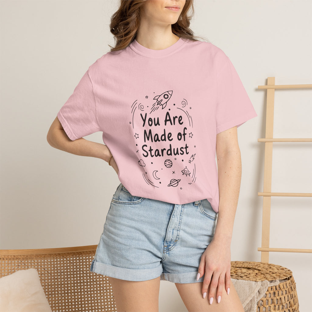 You Are Made of Stardust Inspirational Kids Galaxy Tee