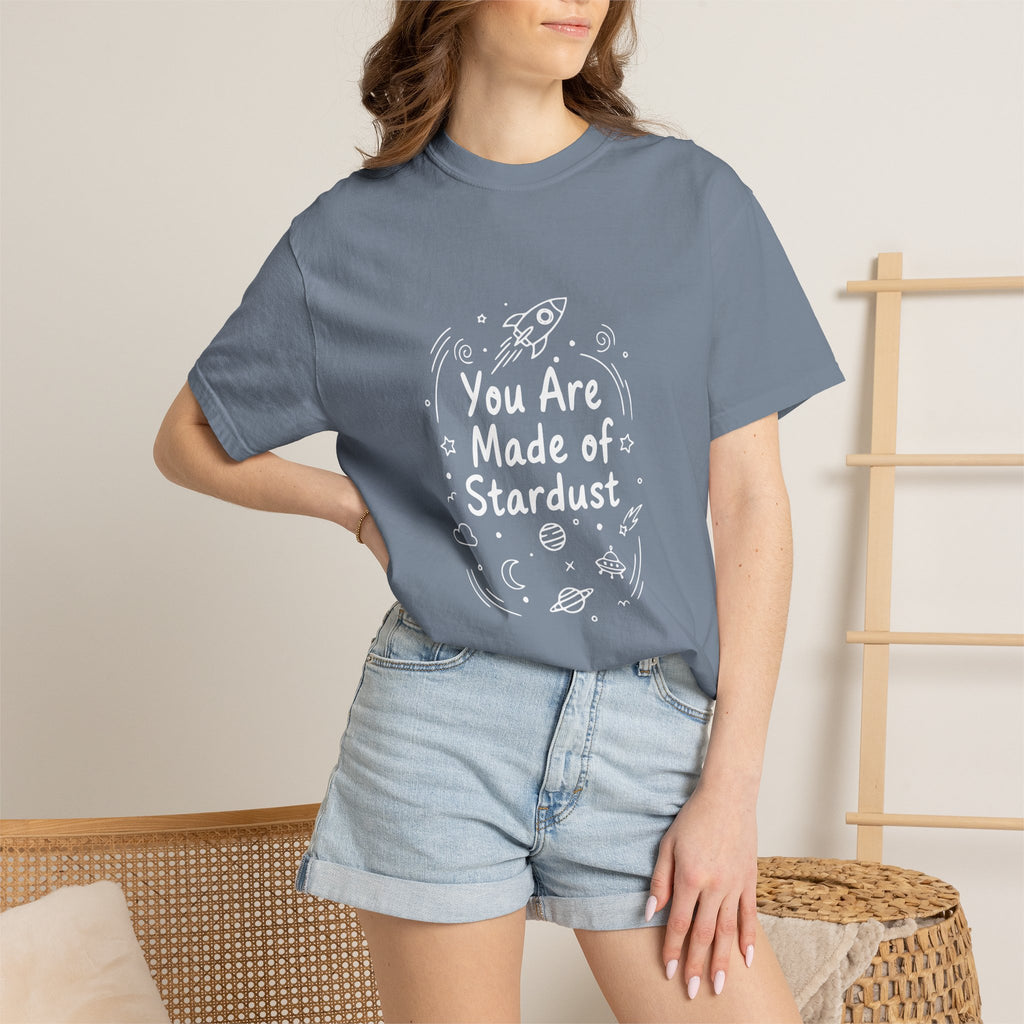 You Are Made of Stardust Inspirational Kids Galaxy Tee