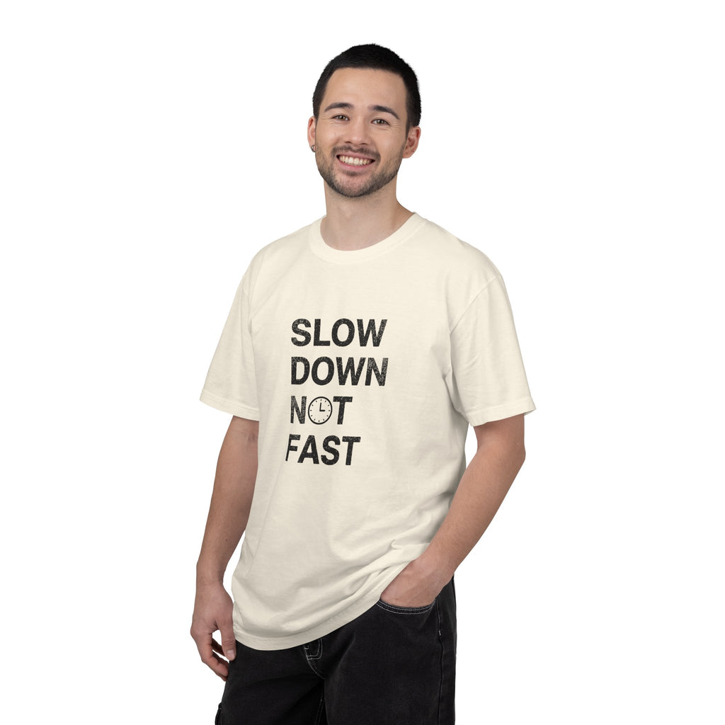 Slow Down, Not Fast tee