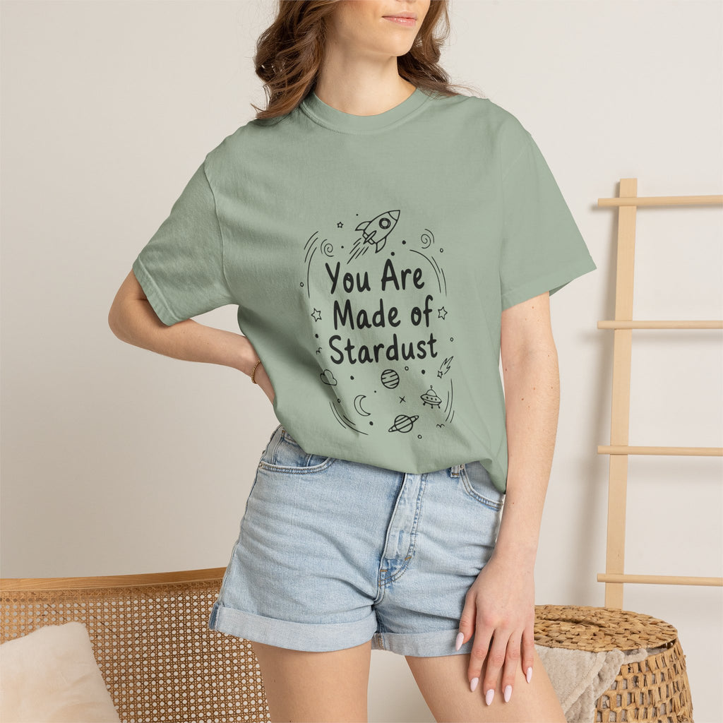 You Are Made of Stardust Inspirational Kids Galaxy Tee