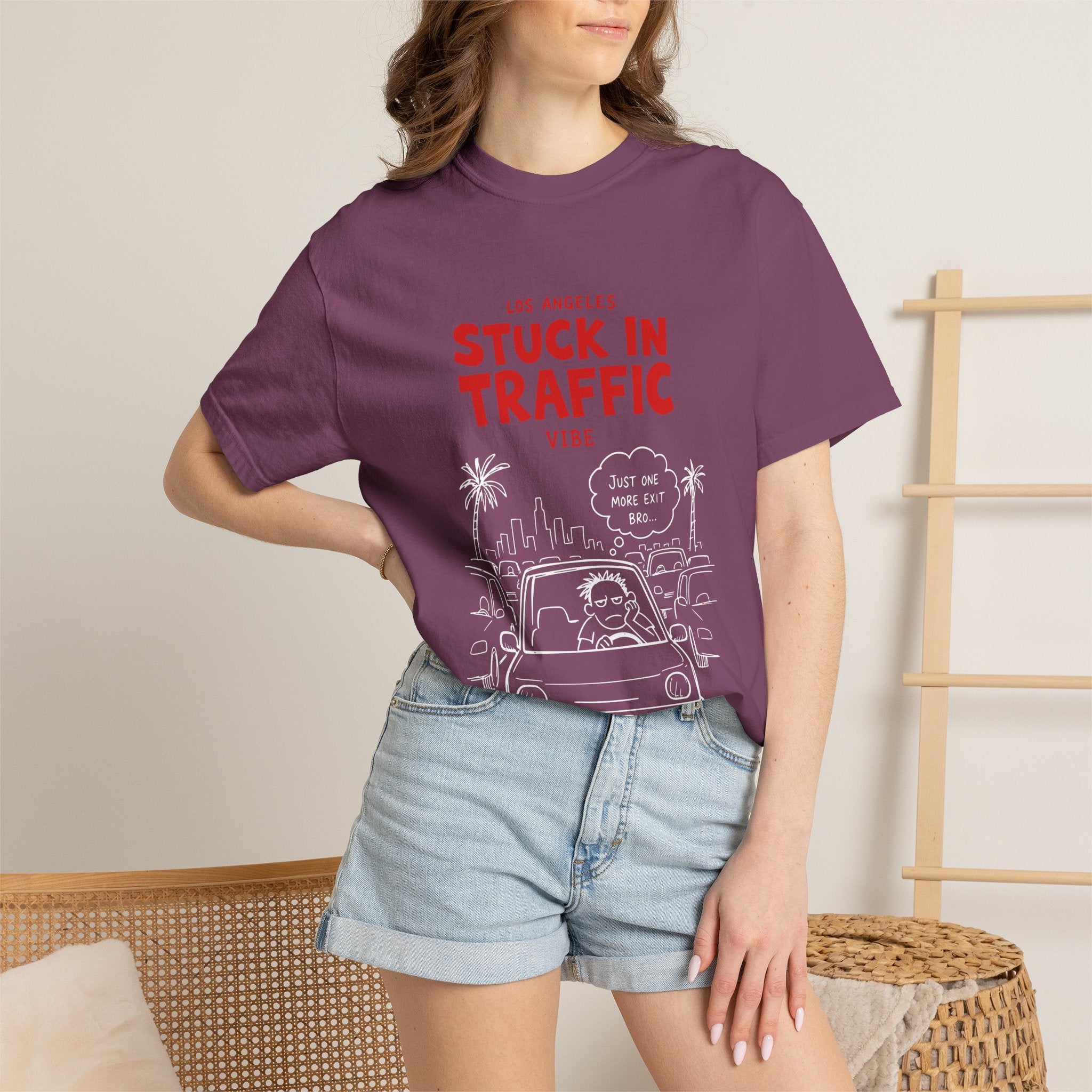 Los Angeles Stuck In Traffic Vibe Tee
