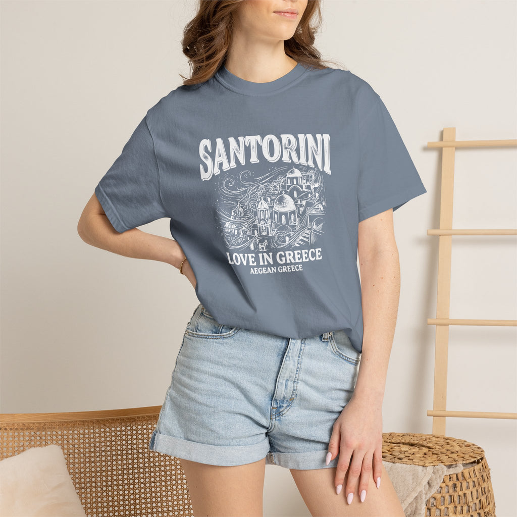 Santorini, Love in Greece tee