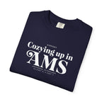 Cozying up in AMS airport, Amsterdam, Netherlands tee