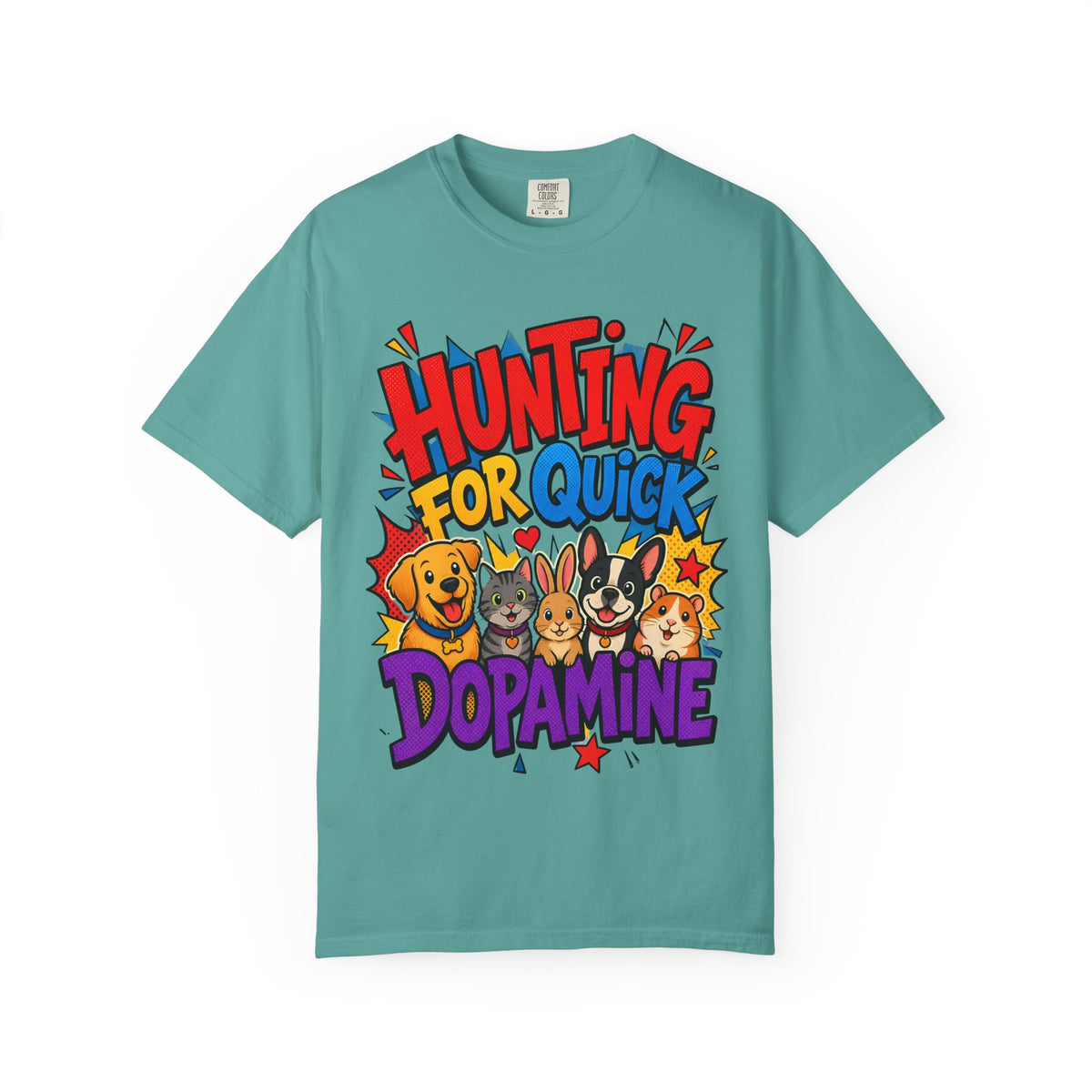 Cute Cartoon Pets Graphic Tee