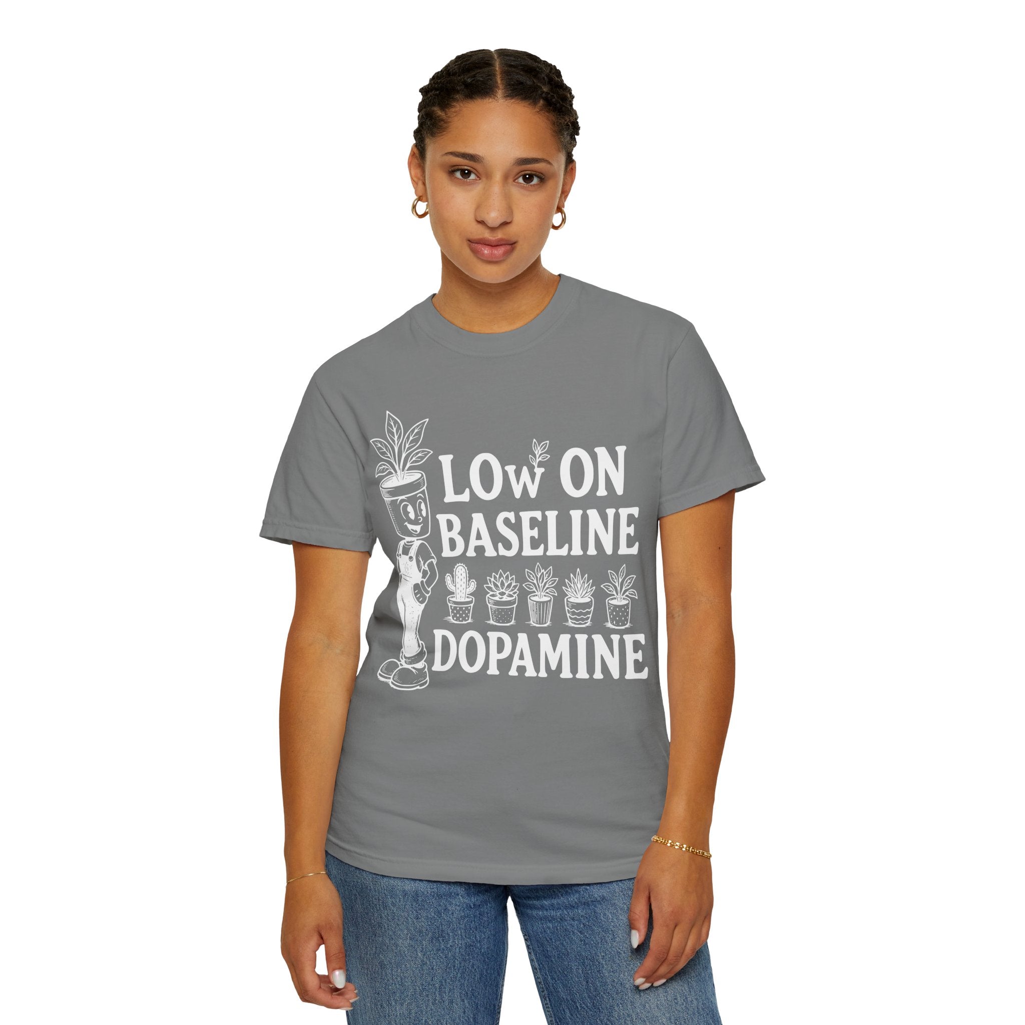 Low on baseline dopamine tee