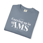 Cozying up in AMS airport, Amsterdam, Netherlands tee
