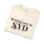 Resting easy in SYD airport, Sydney, Australia tee