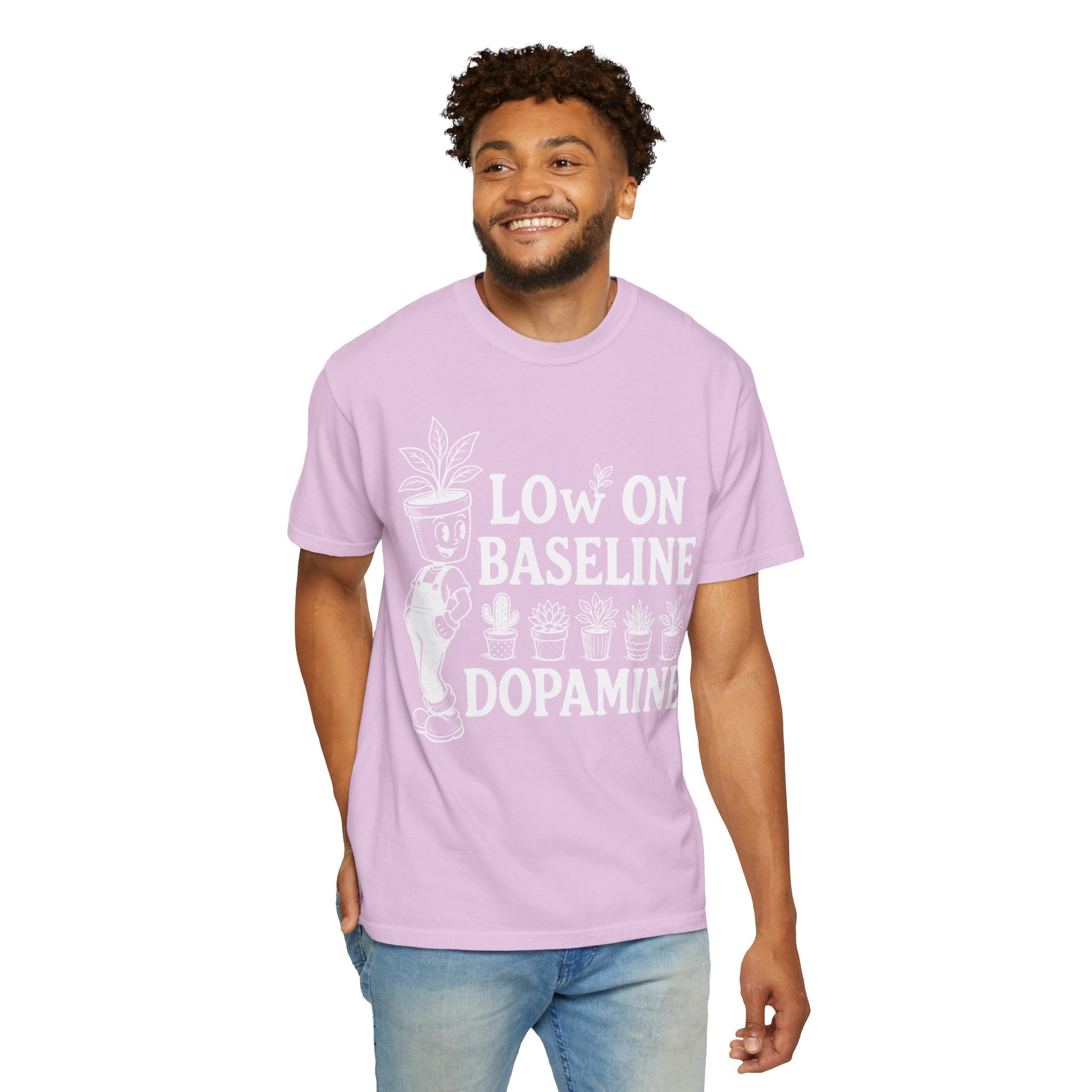 Low on baseline dopamine tee