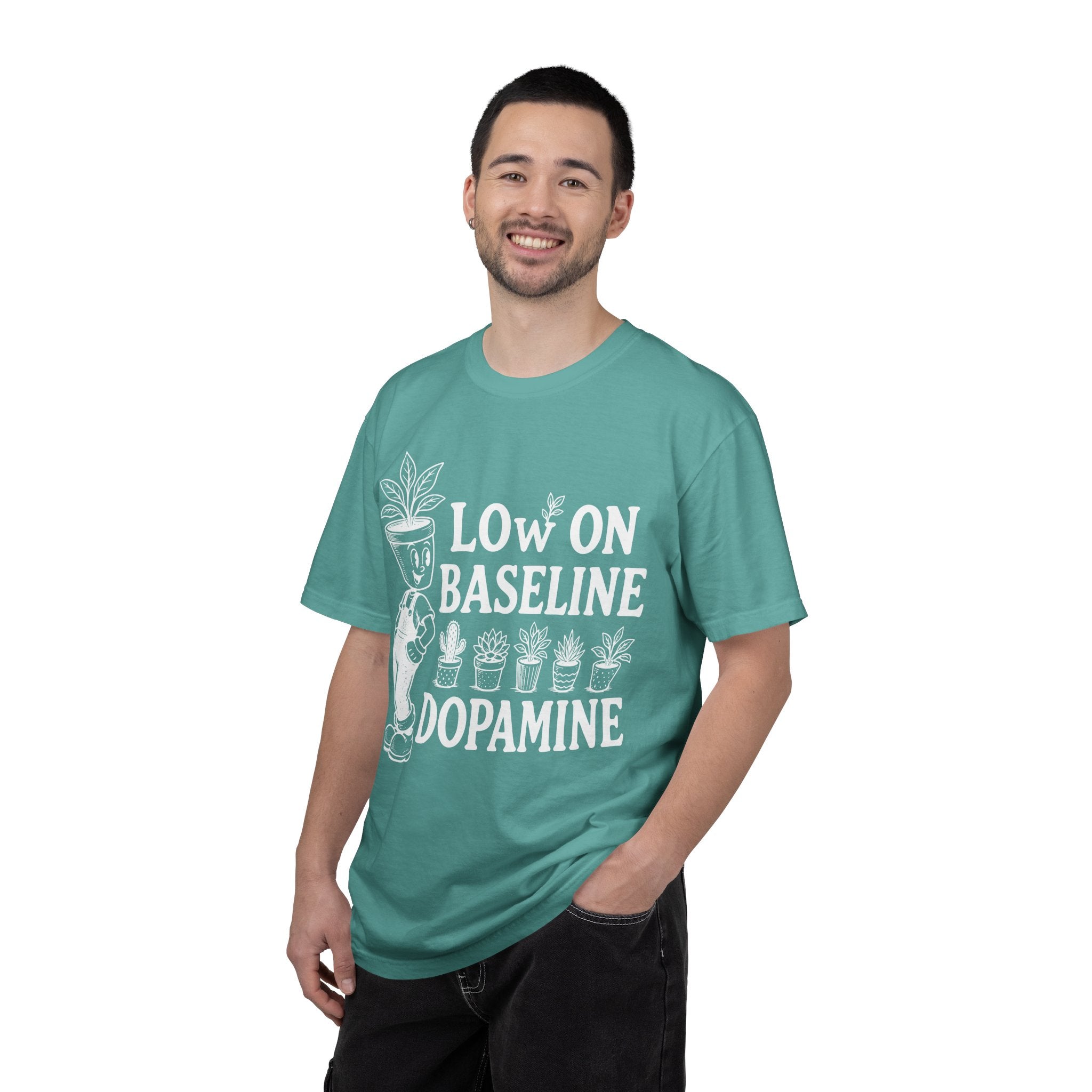 Low on baseline dopamine tee