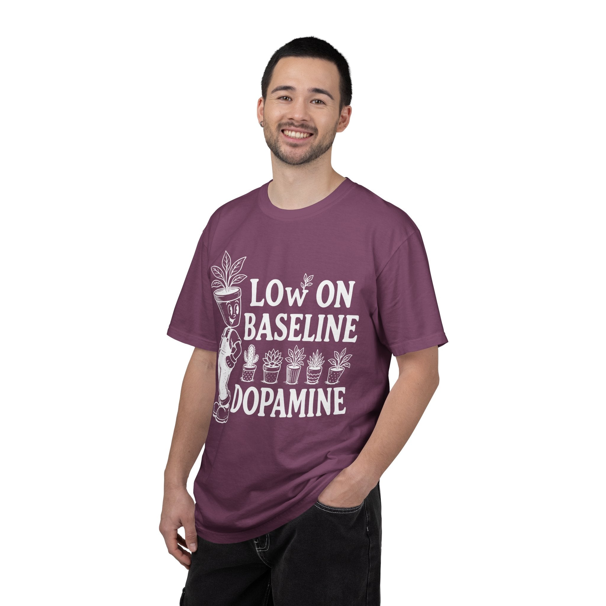 Low on baseline dopamine tee