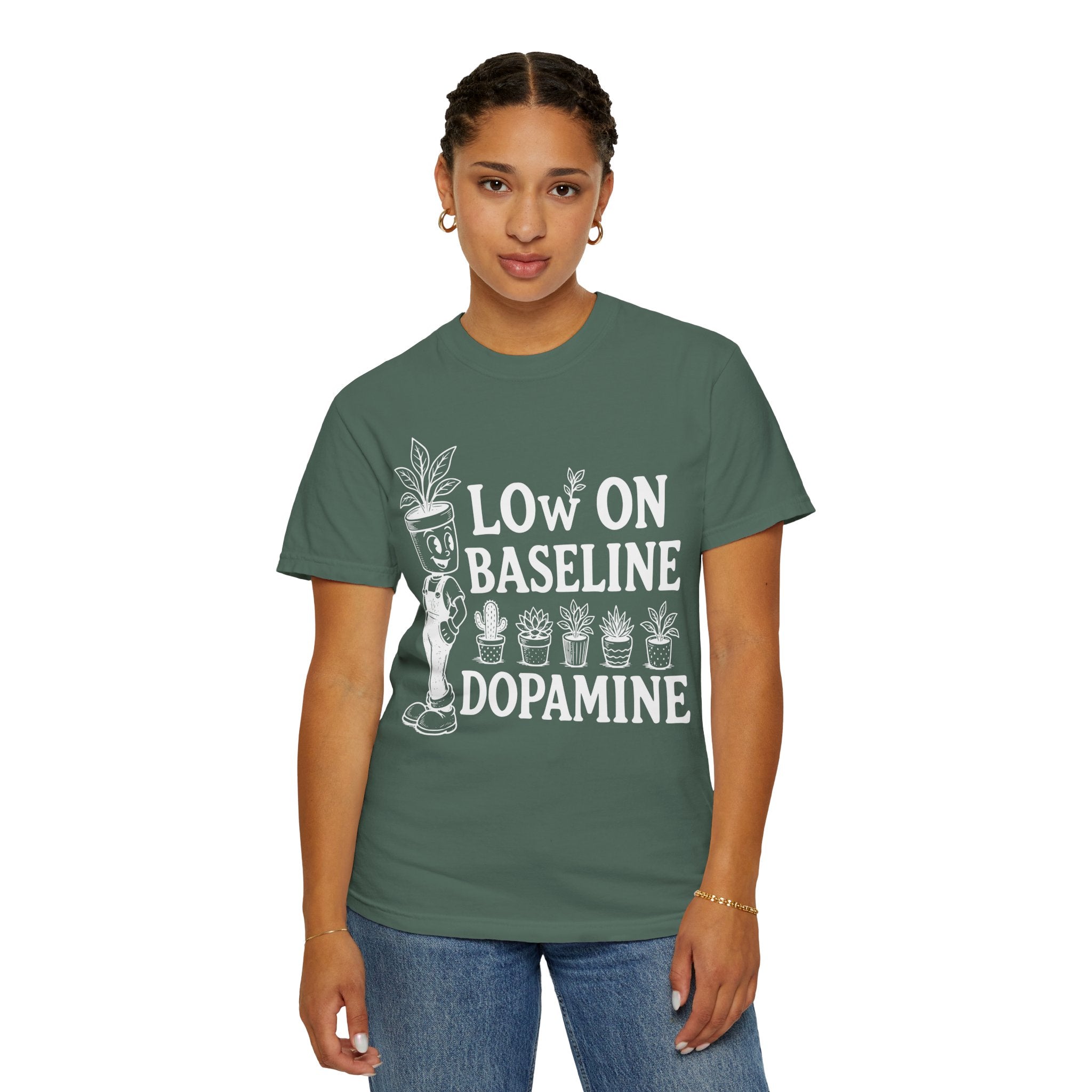 Low on baseline dopamine tee