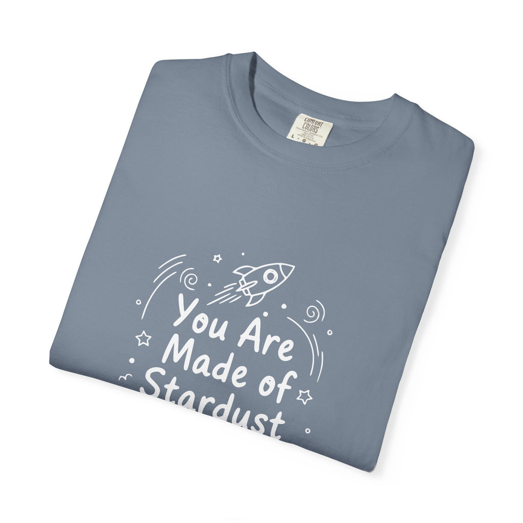You Are Made of Stardust Inspirational Kids Galaxy Tee