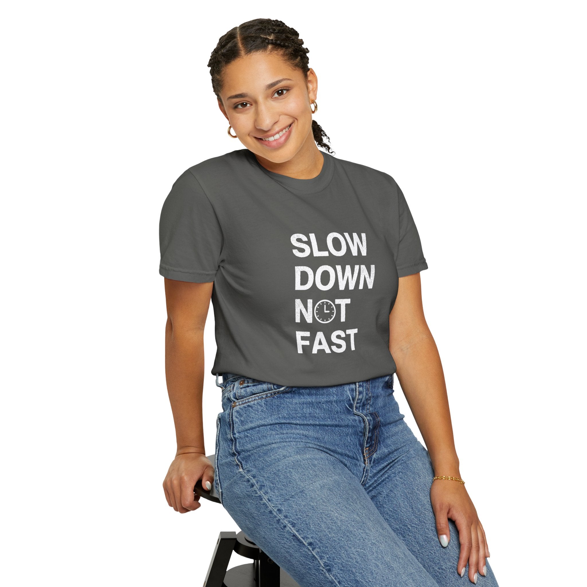Slow Down, Not Fast tee