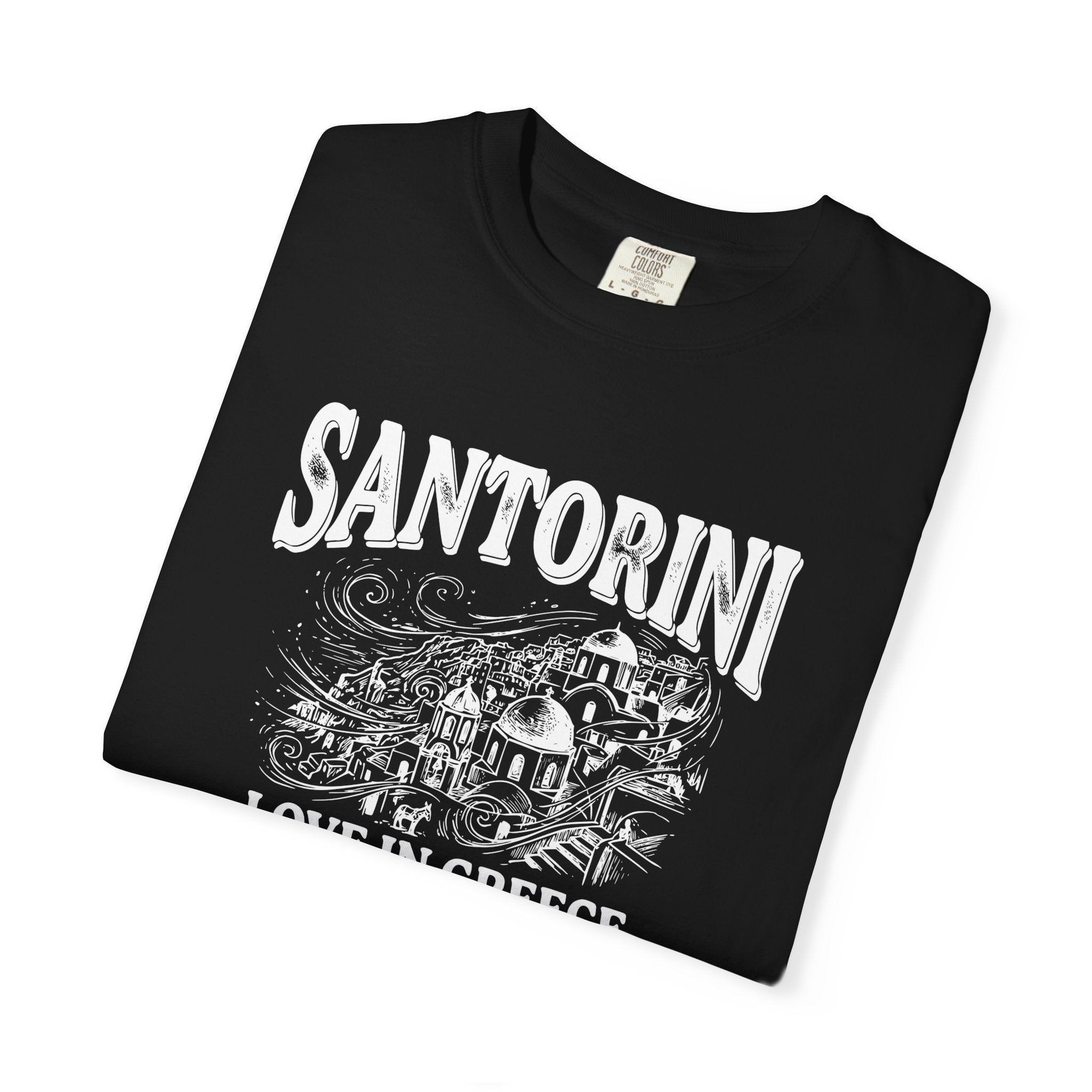 Santorini, Love in Greece tee