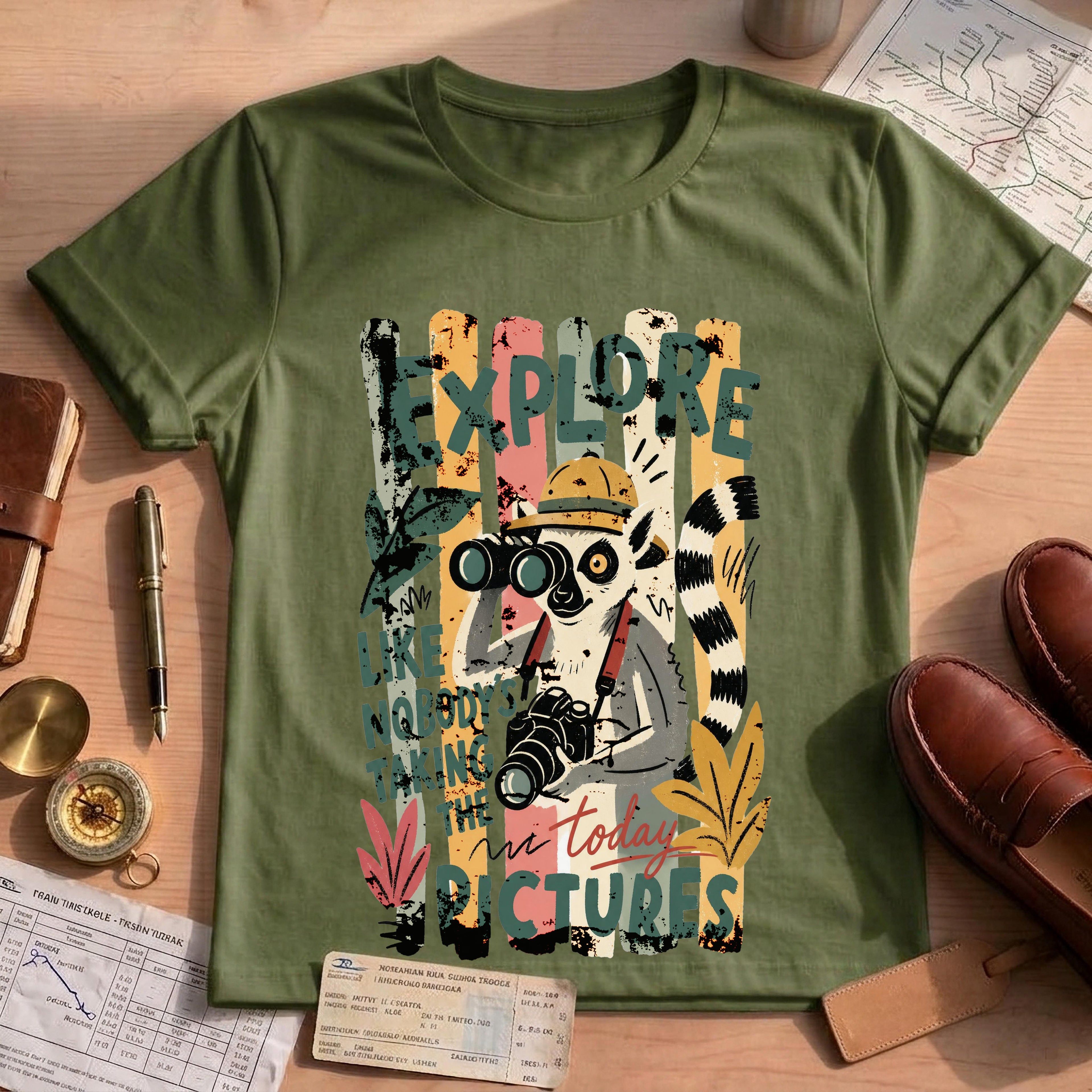 Adventure Funny Safari Explore Animal Lover T-Shirt