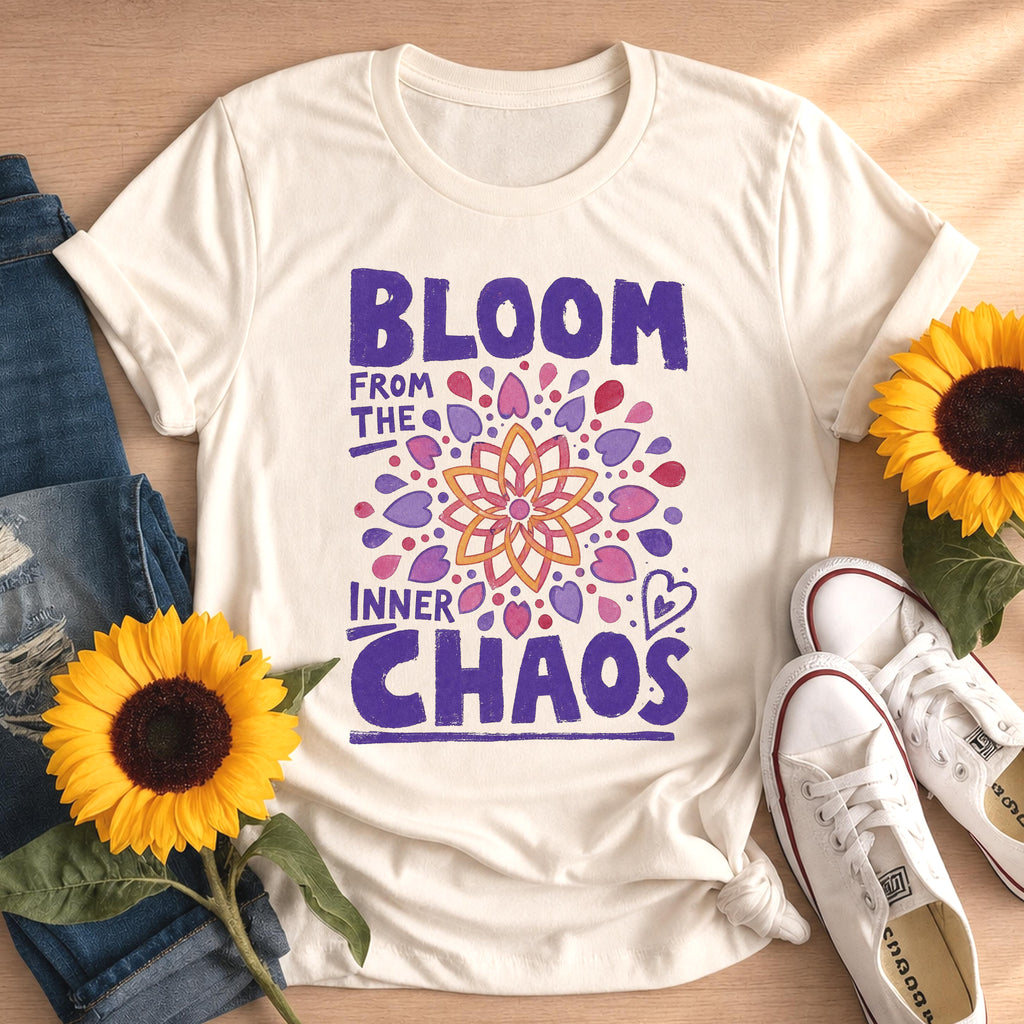 Mandala Art Bloom from the Inner Chaos T-shirt