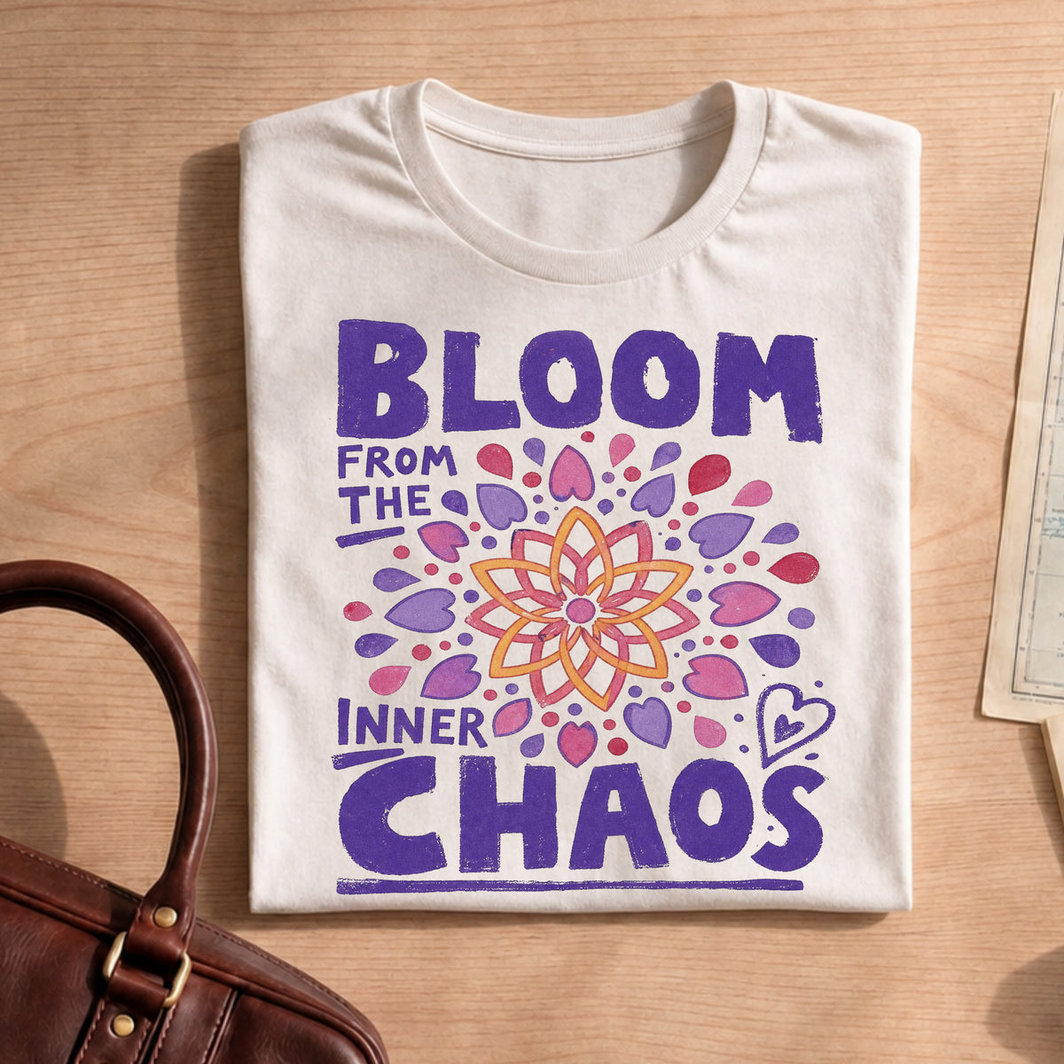 Mandala Art Bloom from the Inner Chaos T-shirt