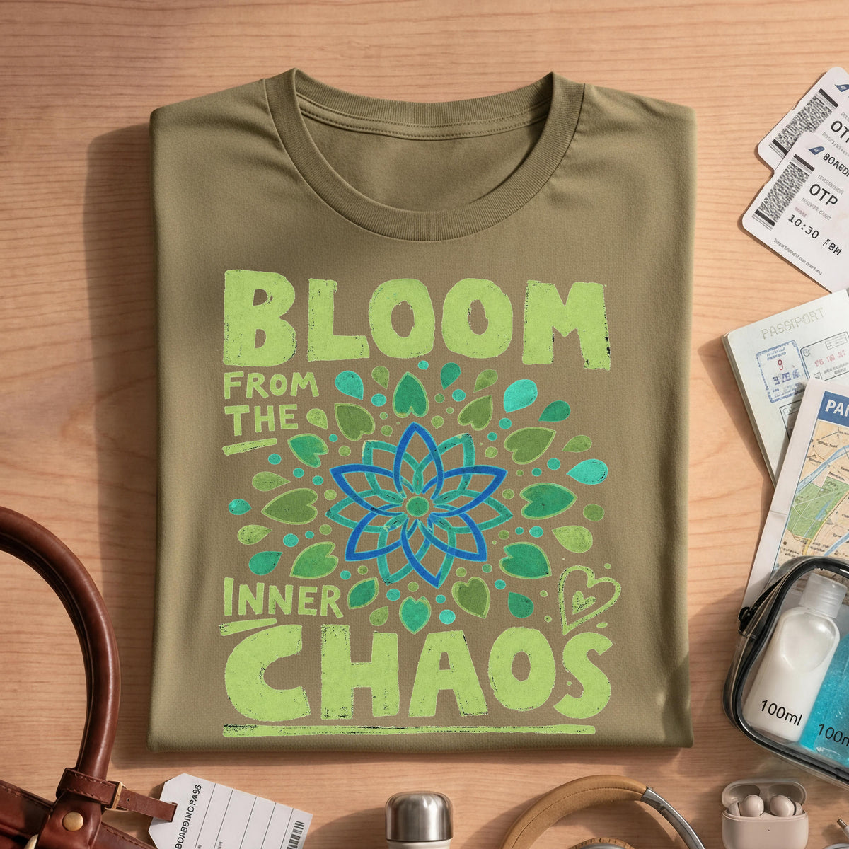 Mandala Art Bloom from the Inner Chaos T-shirt