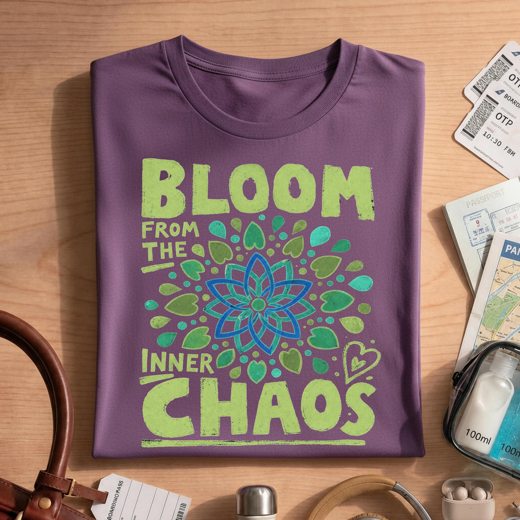 Mandala Art Bloom from the Inner Chaos T-shirt