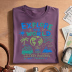 Retro Travel Van Explore The World T-shirt