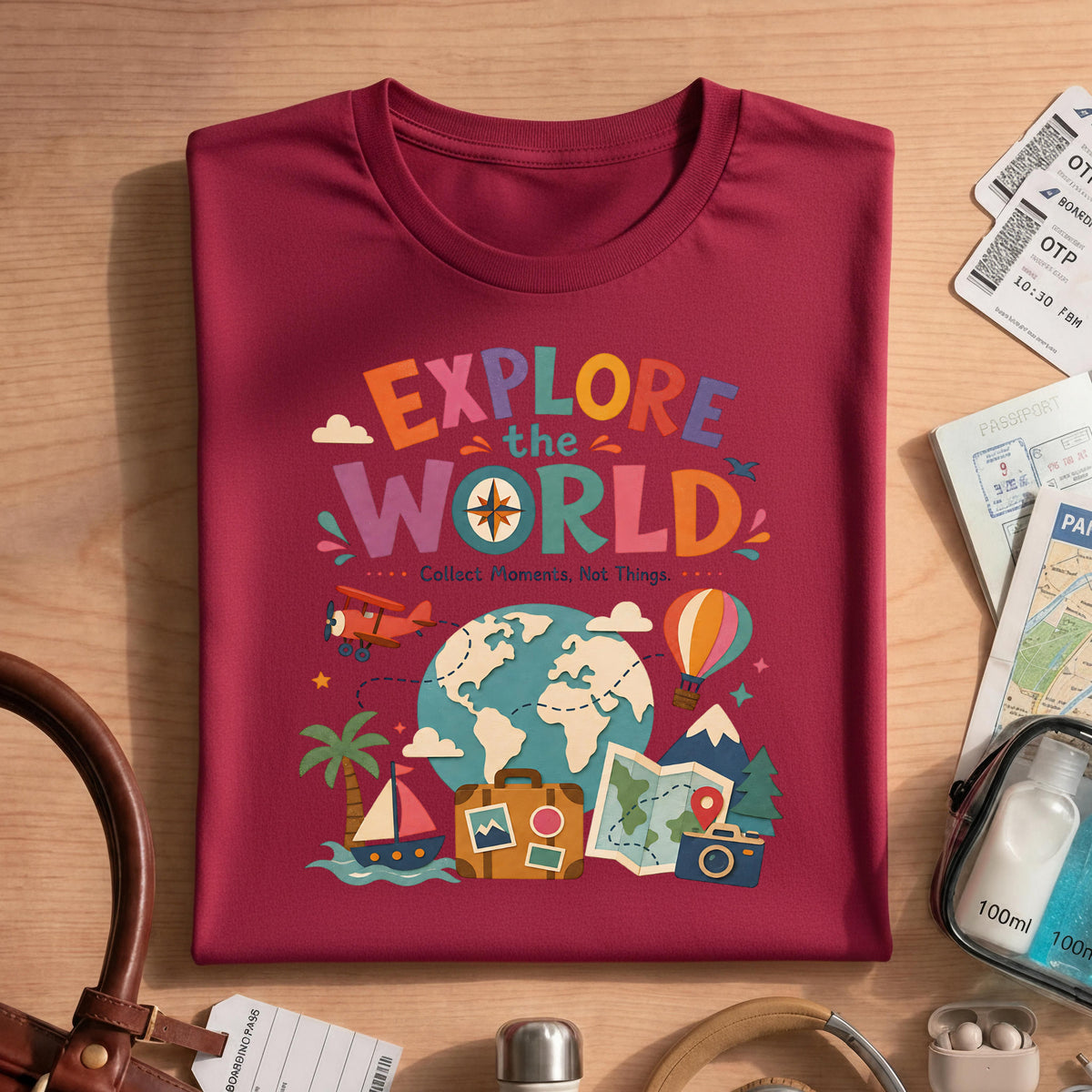 Explore the World Comfort Colors T-shirt