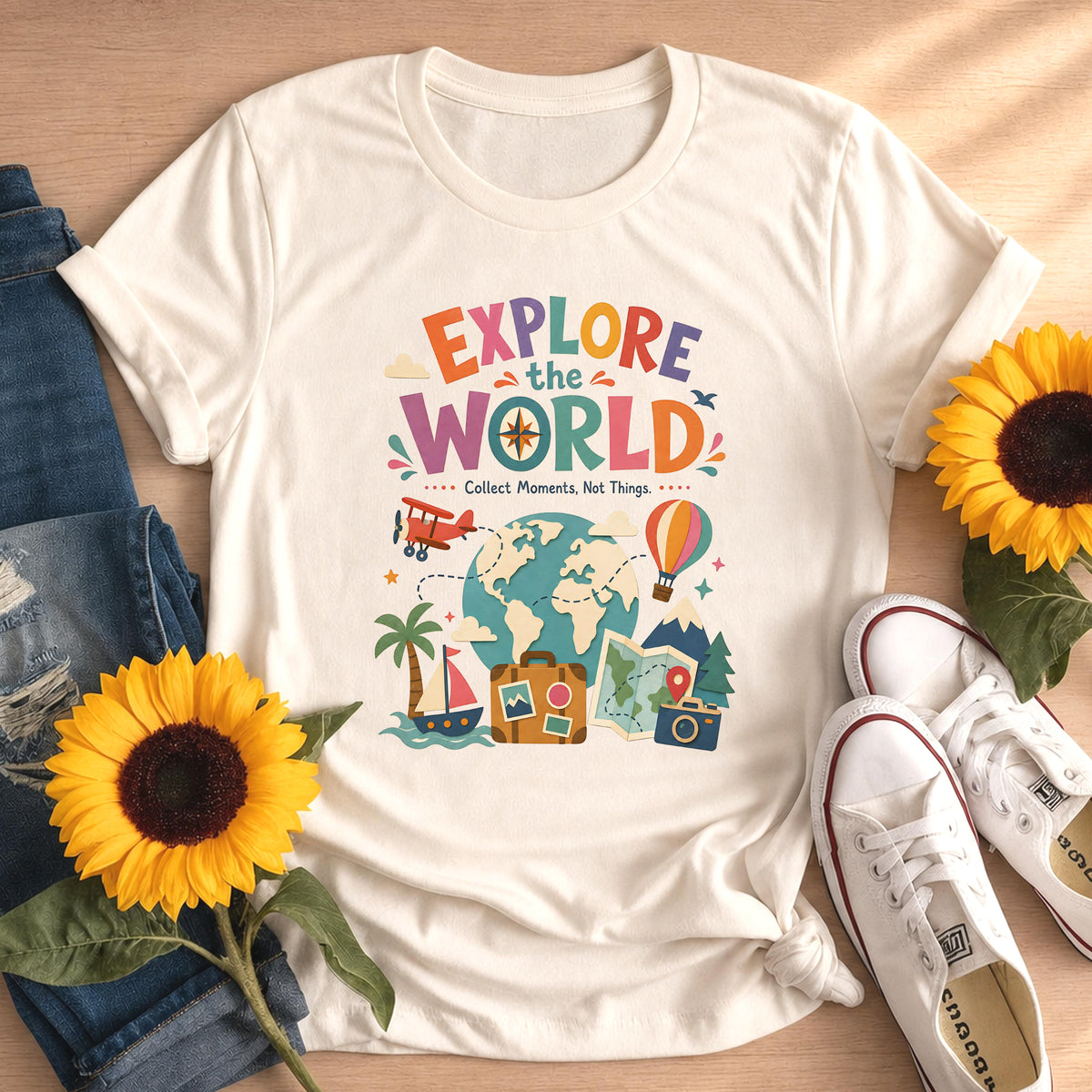 Explore the World Comfort Colors T-shirt