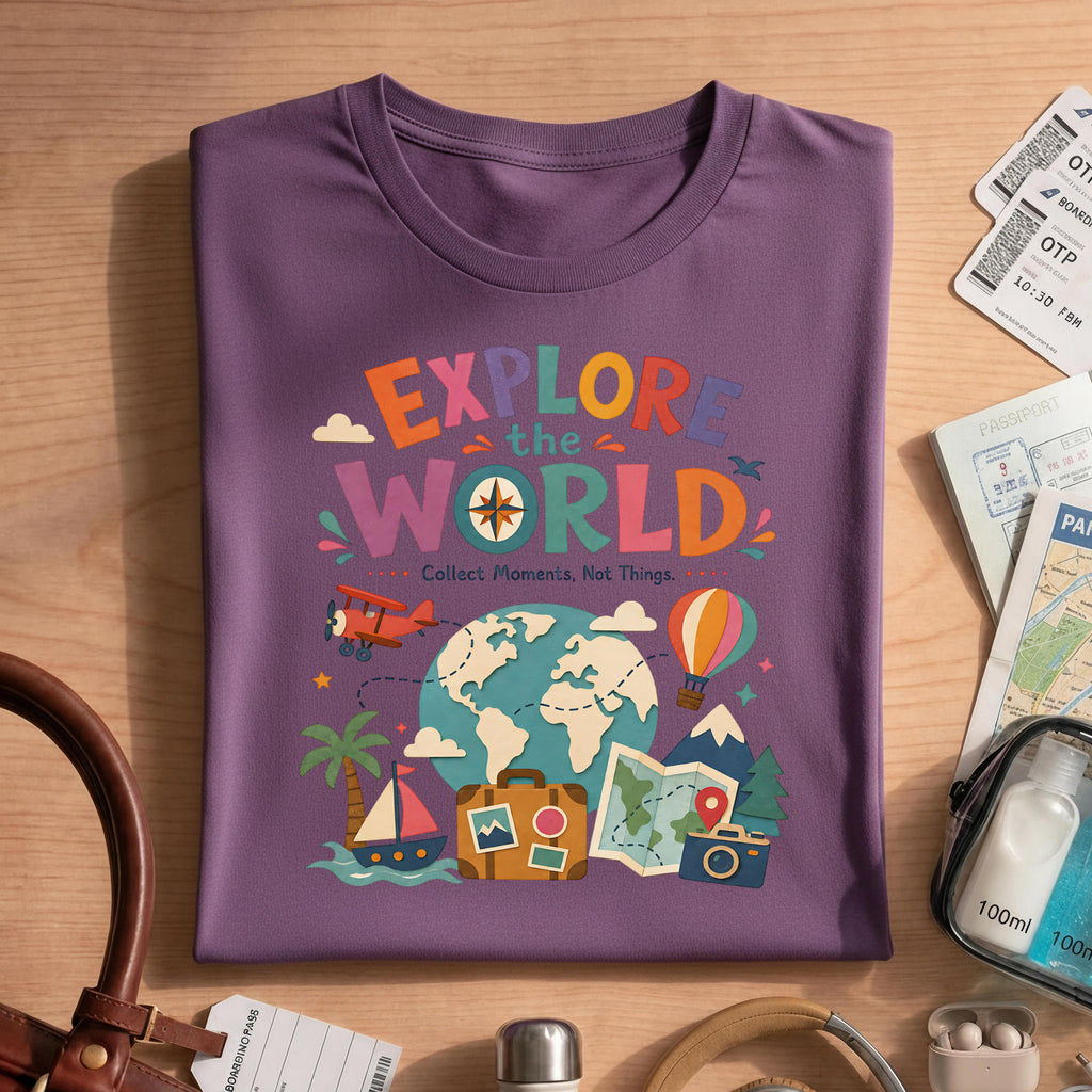 Explore the World Comfort Colors T-shirt