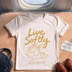 Line Art Live Softly T-shirt