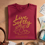 Line Art Live Softly T-shirt