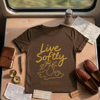 Line Art Live Softly T-shirt