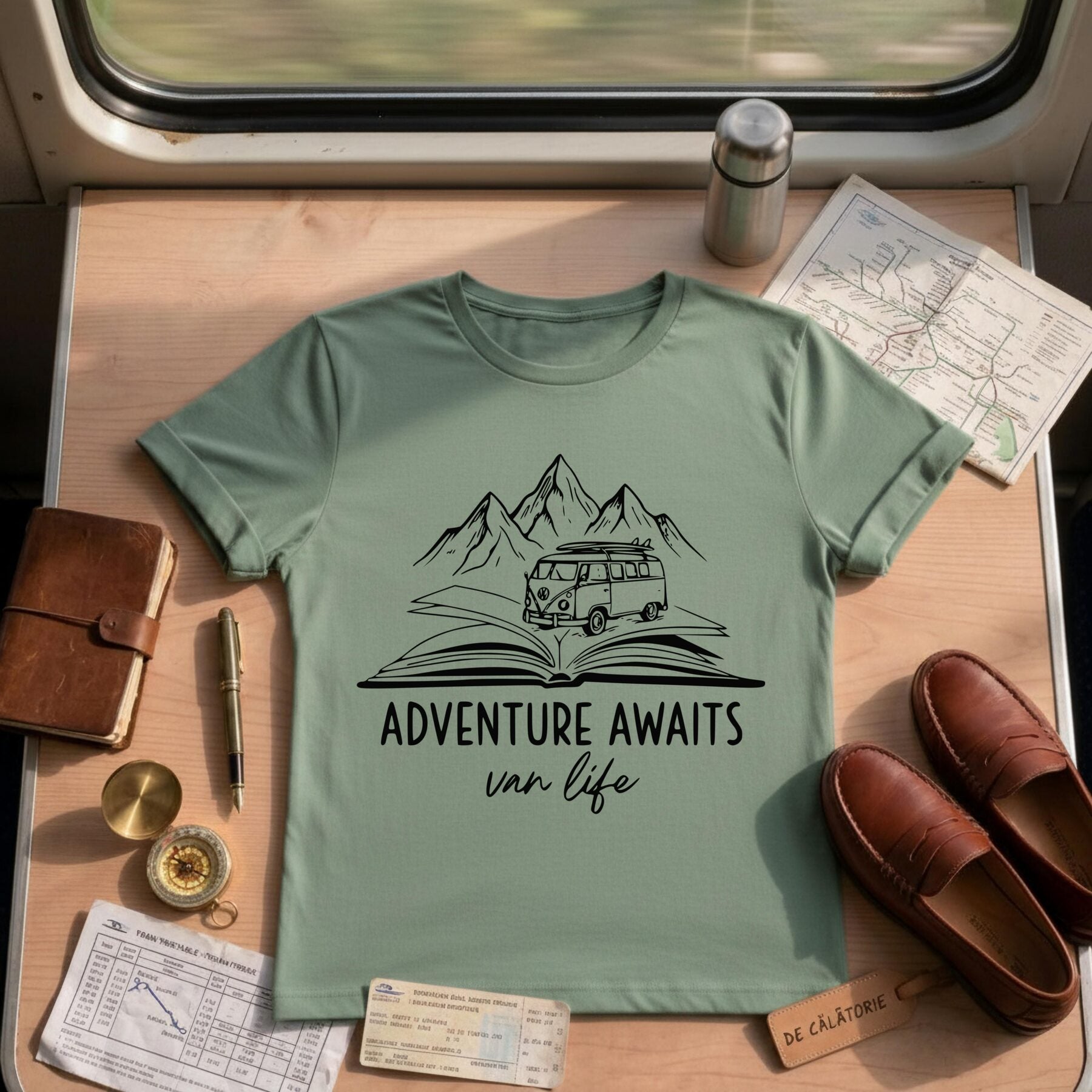 Adventure Awaits Van Life T-Shirt