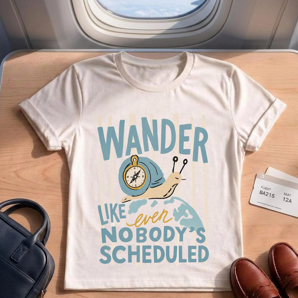 Funny Snail Compass Travel Shirt