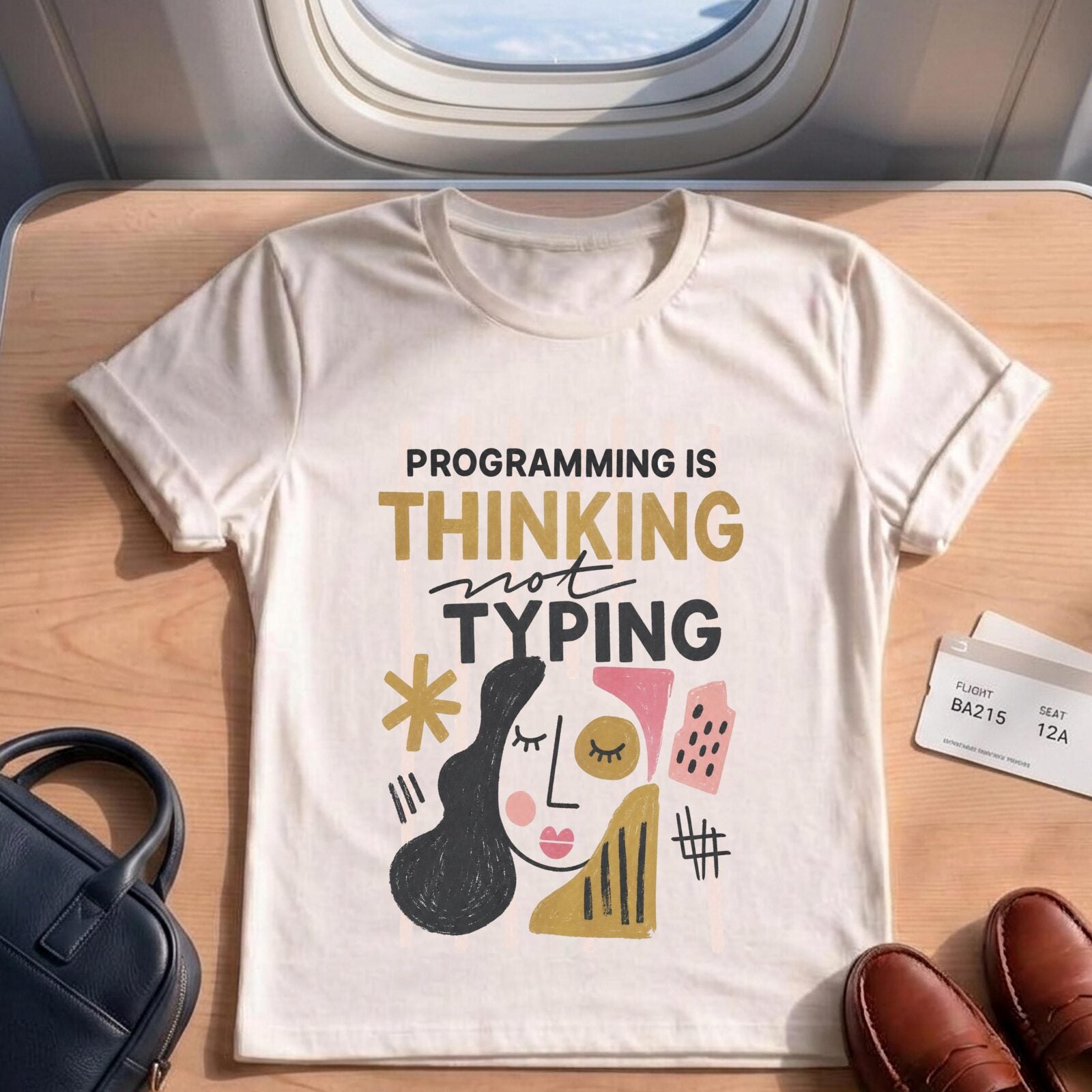 Programming Is Thinking Not Typing Shirt